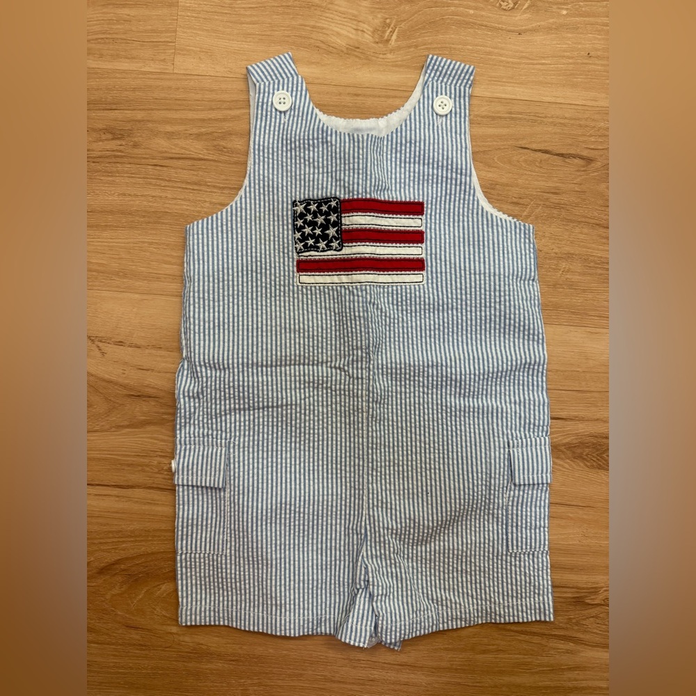 Good Lad Baby 4th of July Overalls